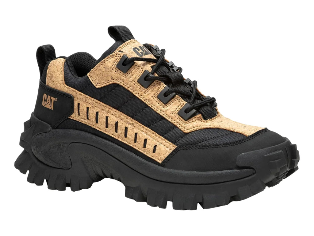 Tenis de Excursionismo Caterpillar Negro y Beige para Hombre