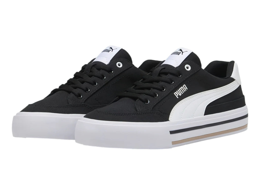 Tenis PUMA Court Classic Vulc FS Negro y Blanco para Hombre