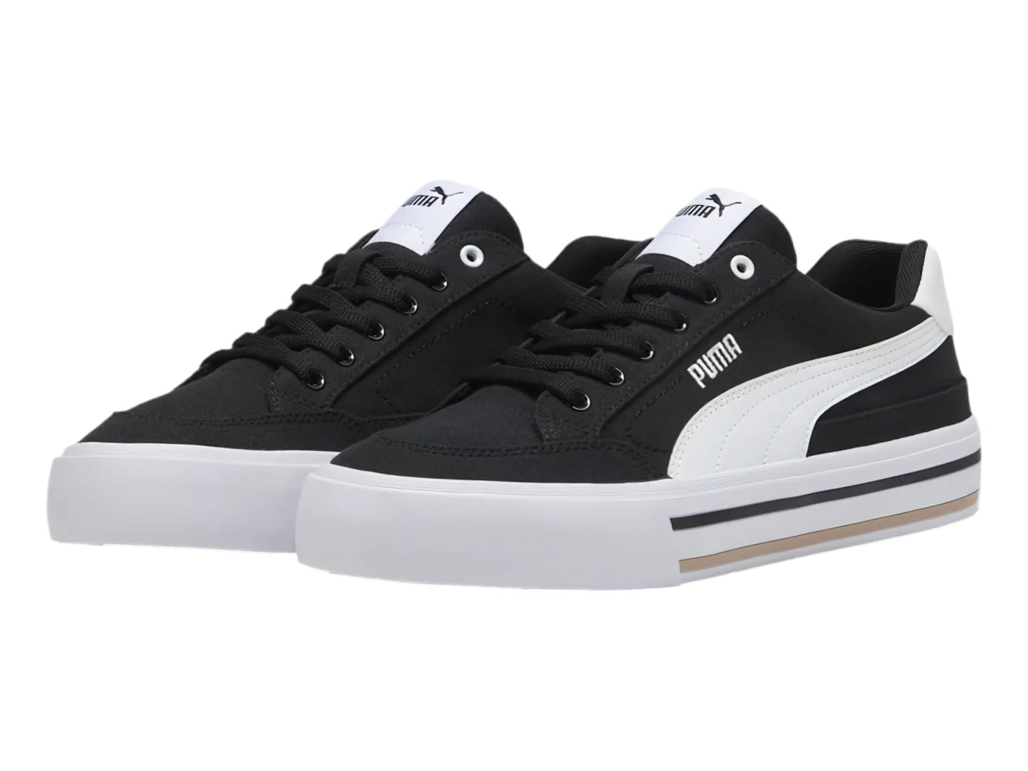 Tenis PUMA Court Classic Vulc FS Negro y Blanco para Hombre