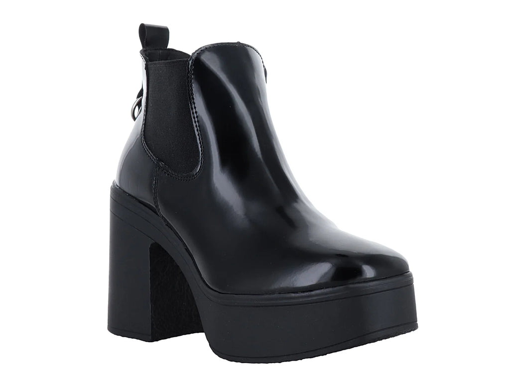 Botas Solie Alto Brillo Negro para Mujer