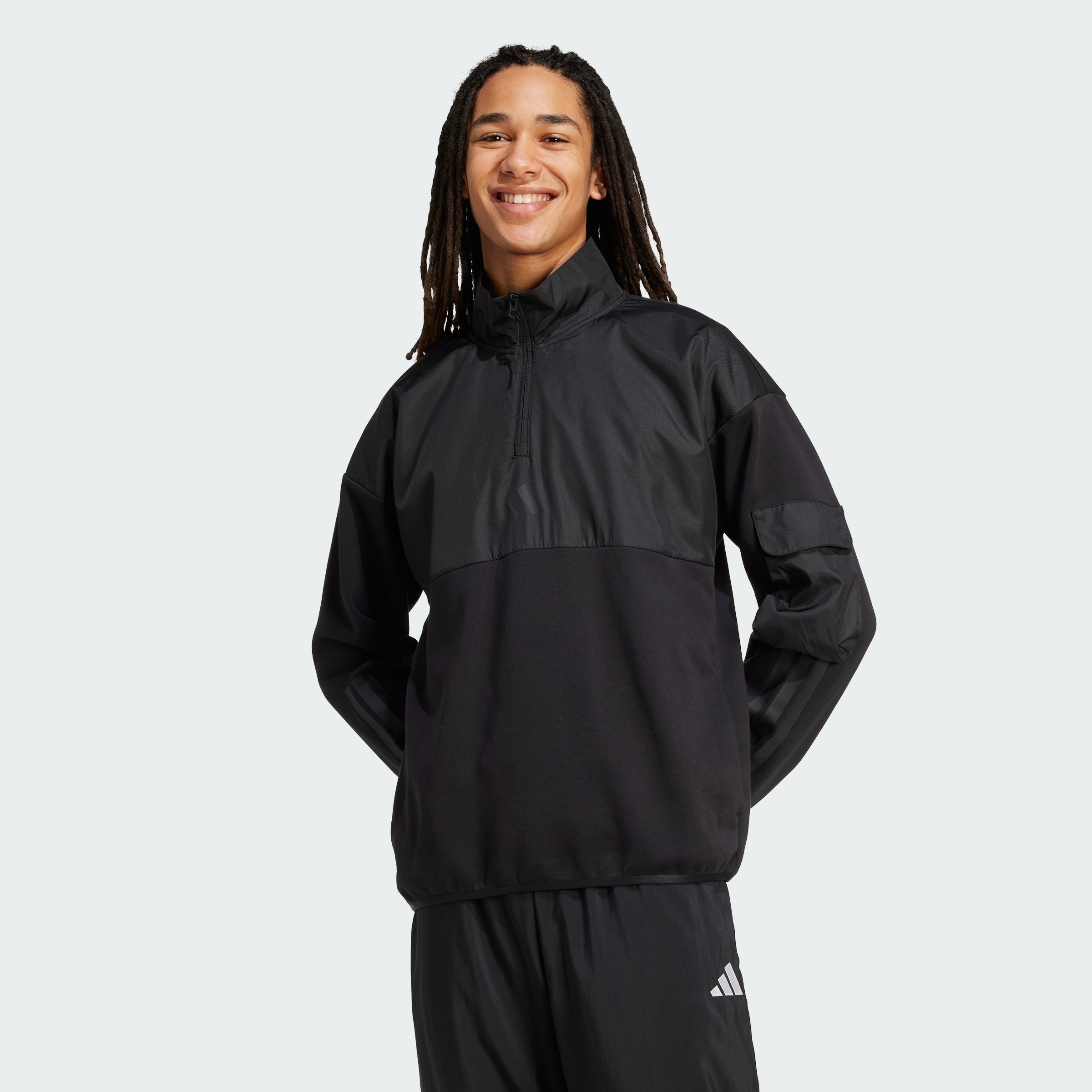 Men's adidas City Tech Utility Half-Zip Sweatshirt