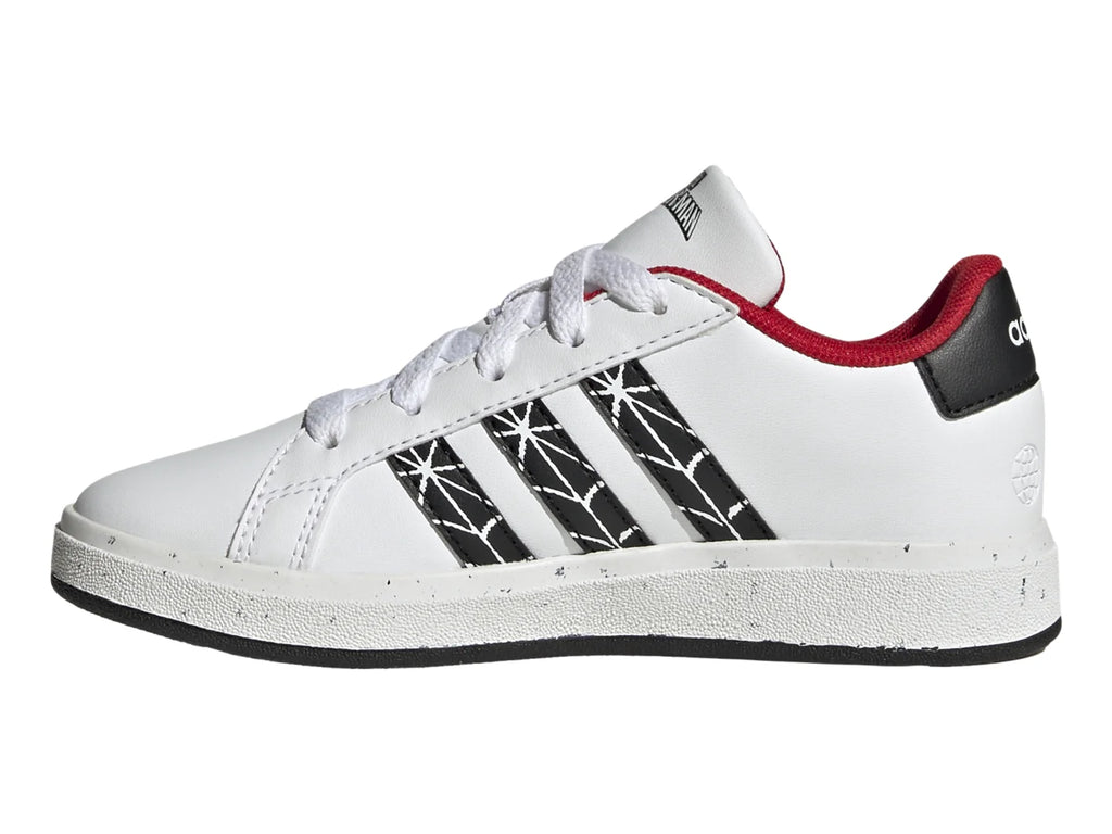 Tenis Adidas Grand Court Spider Man Blanco para Niño