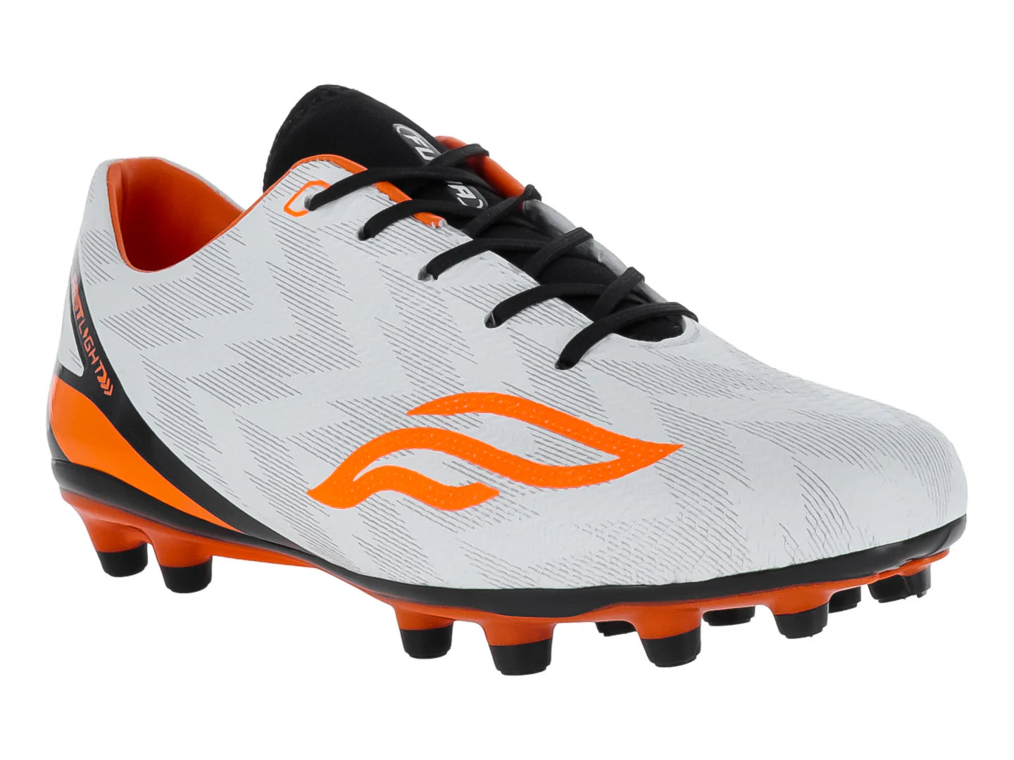 Tenis de Fútbol Furia Blanco y Naranja para Niño