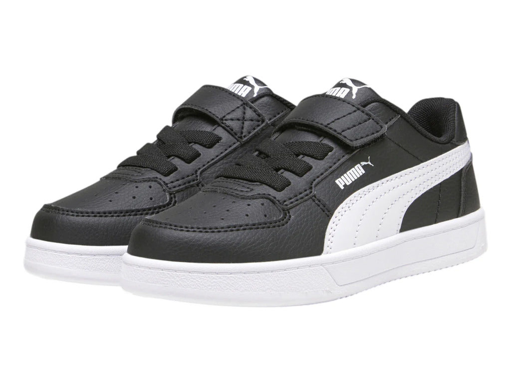Tenis Puma Caven 20 Negro con Blanco para Niño