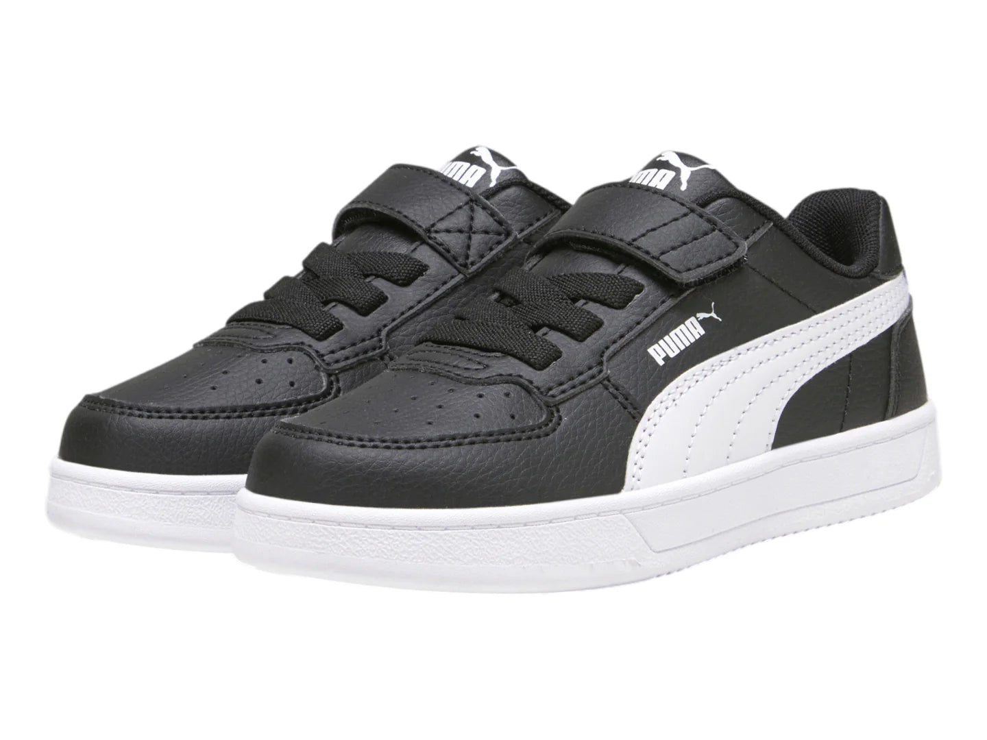 Tenis Puma Caven 20 Negro con Blanco para Niño