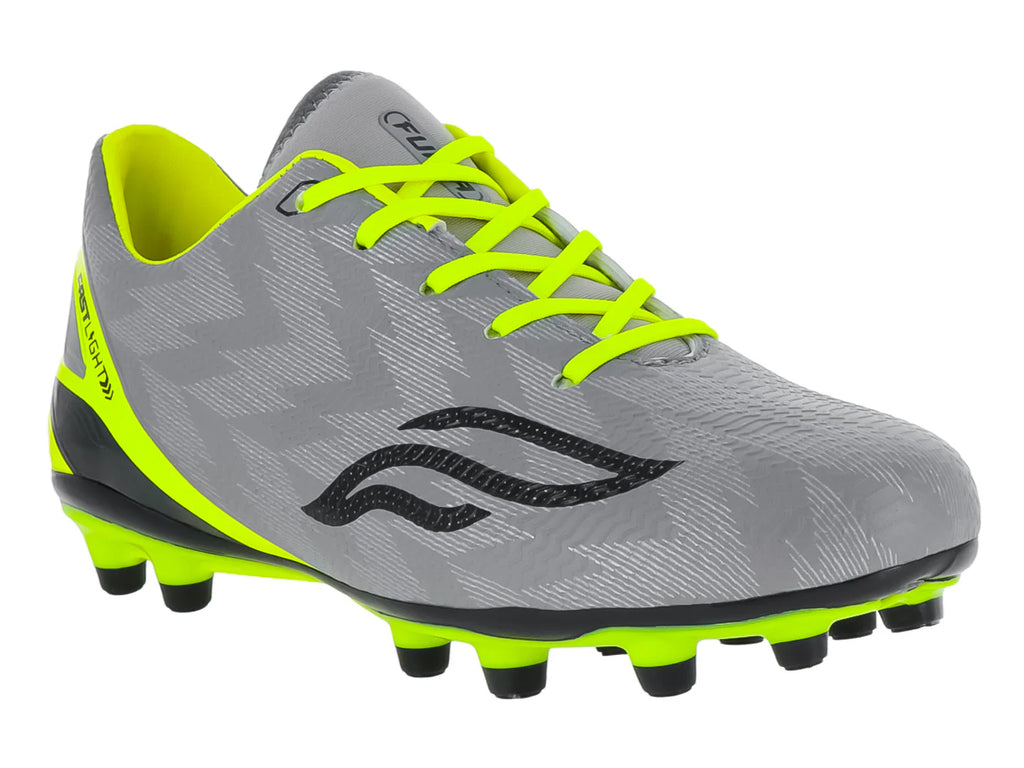Tenis de Fútbol Furia Gris Neón para Niño