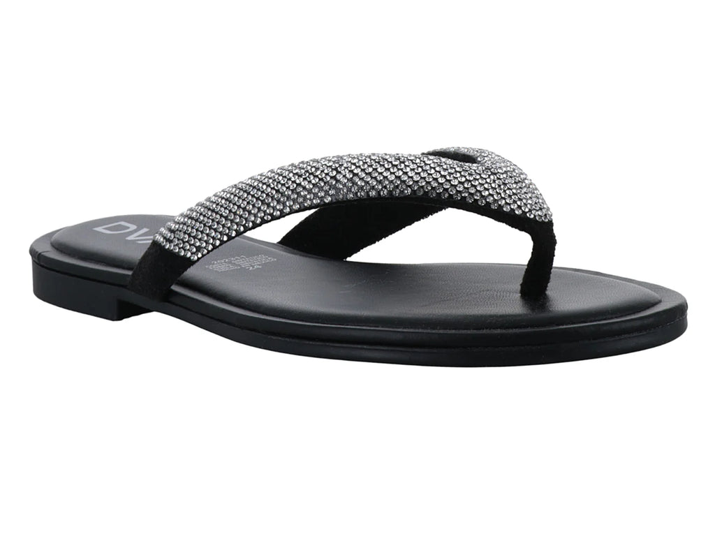 Sandalias Donova Negro con Piedras para Mujer