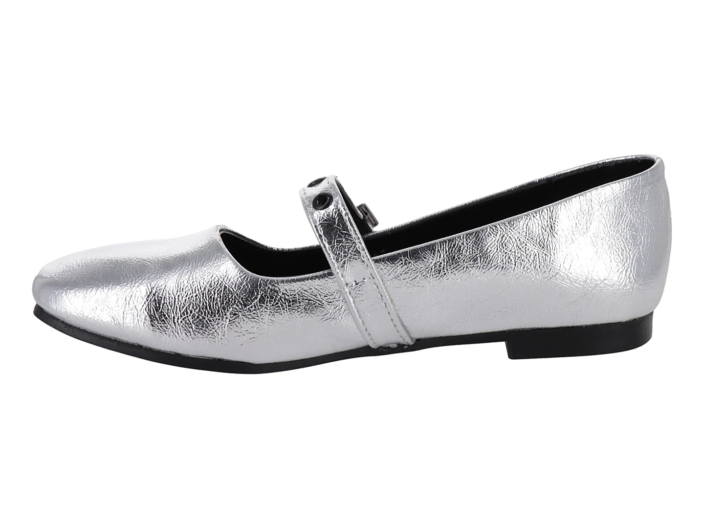 Zapatos Planos Luna Rosa Plata para Mujer