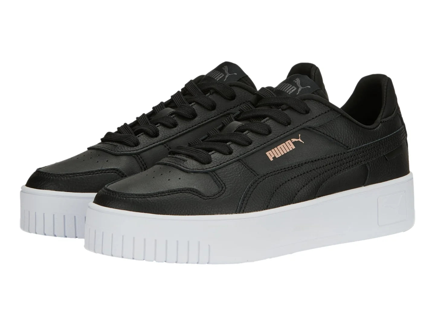 Tenis PUMA Carina Street Negros y Oro Rosa para Mujer