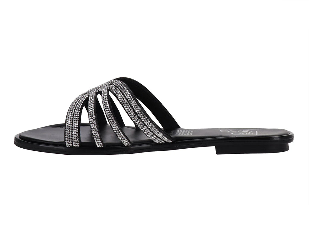 Sandalias Luna Rosa Negras para Mujer