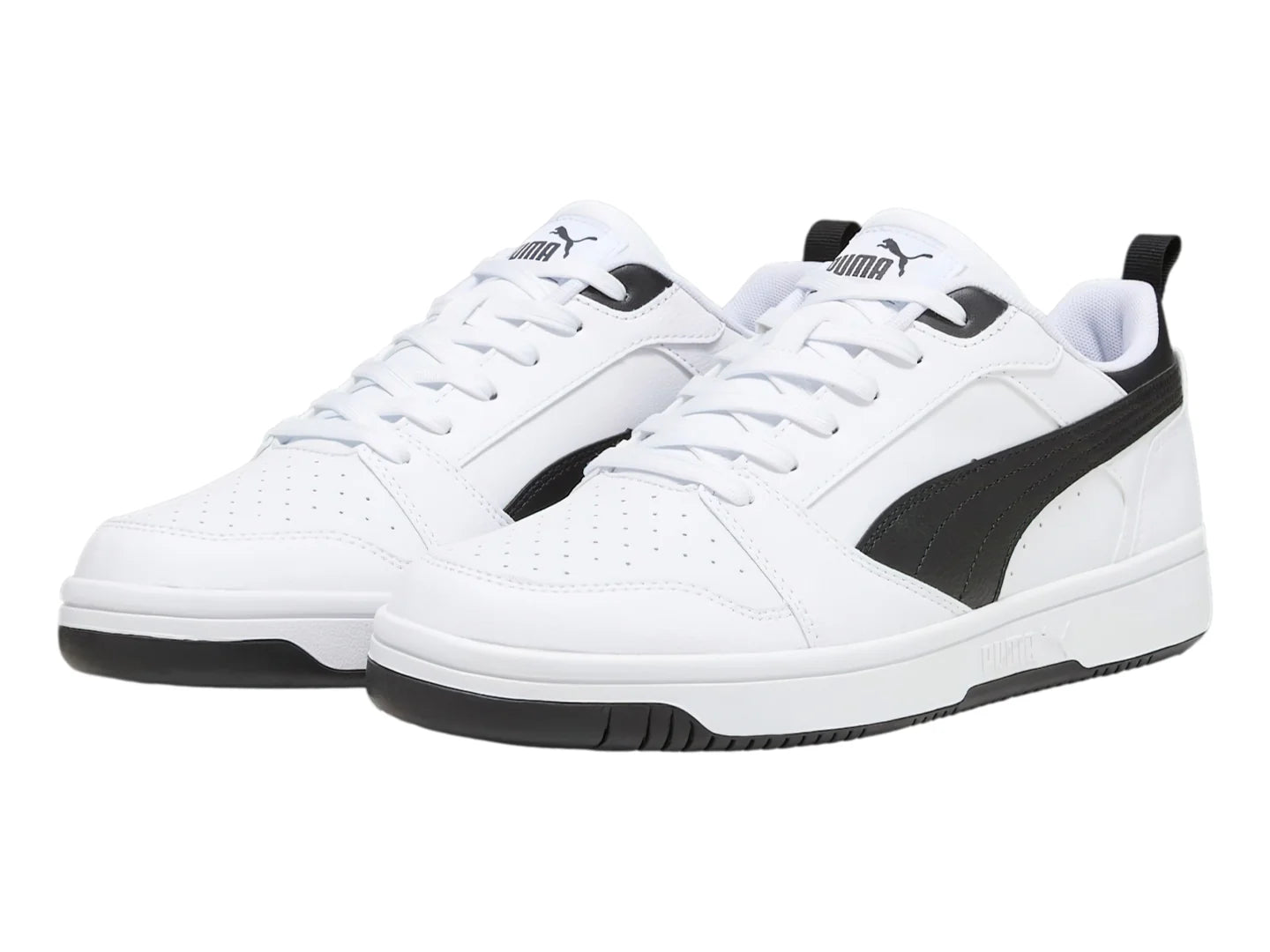 Tenis PUMA Rebound V6 Low Blanco y Negro para Hombre