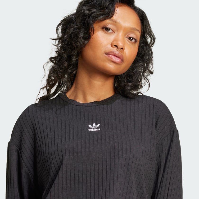 Women's adidas Essentials Wide Rib Long Sleeve Tee