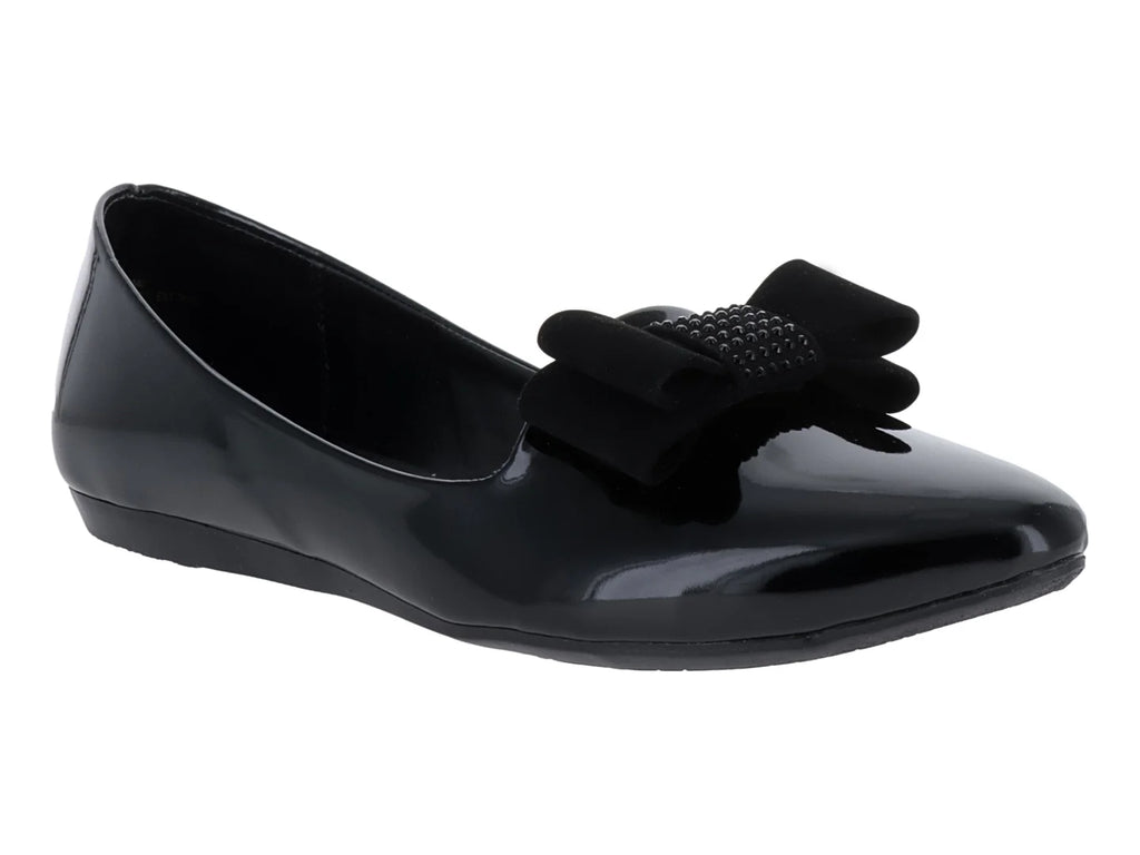 Zapatos Planos Mutante en Charol Negro para Mujer