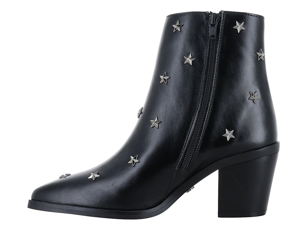 Botines Salamandra Negro con Estrellas para Mujer