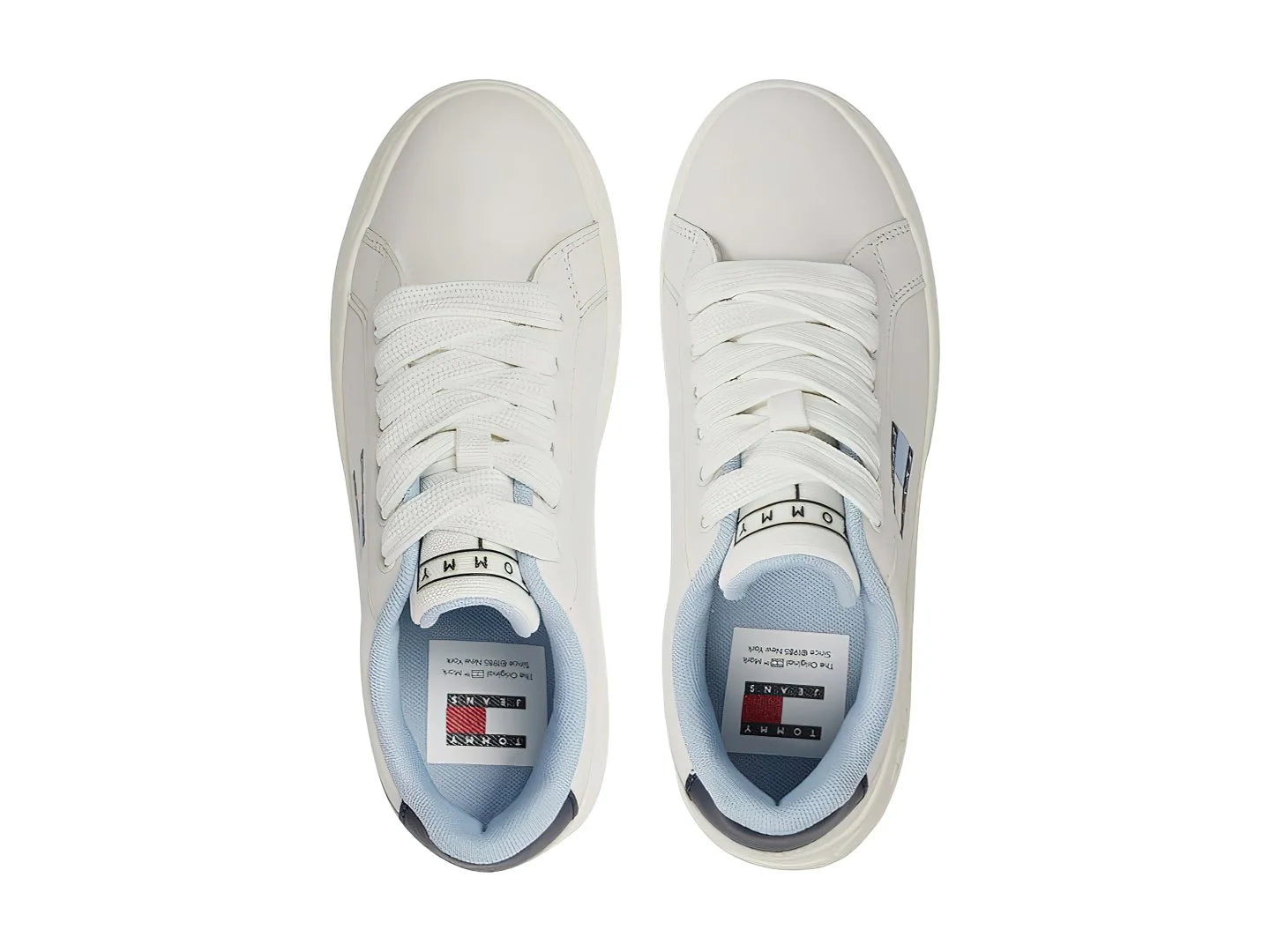 Tenis Tommy Hilfiger City Flatform Ecru para Mujer