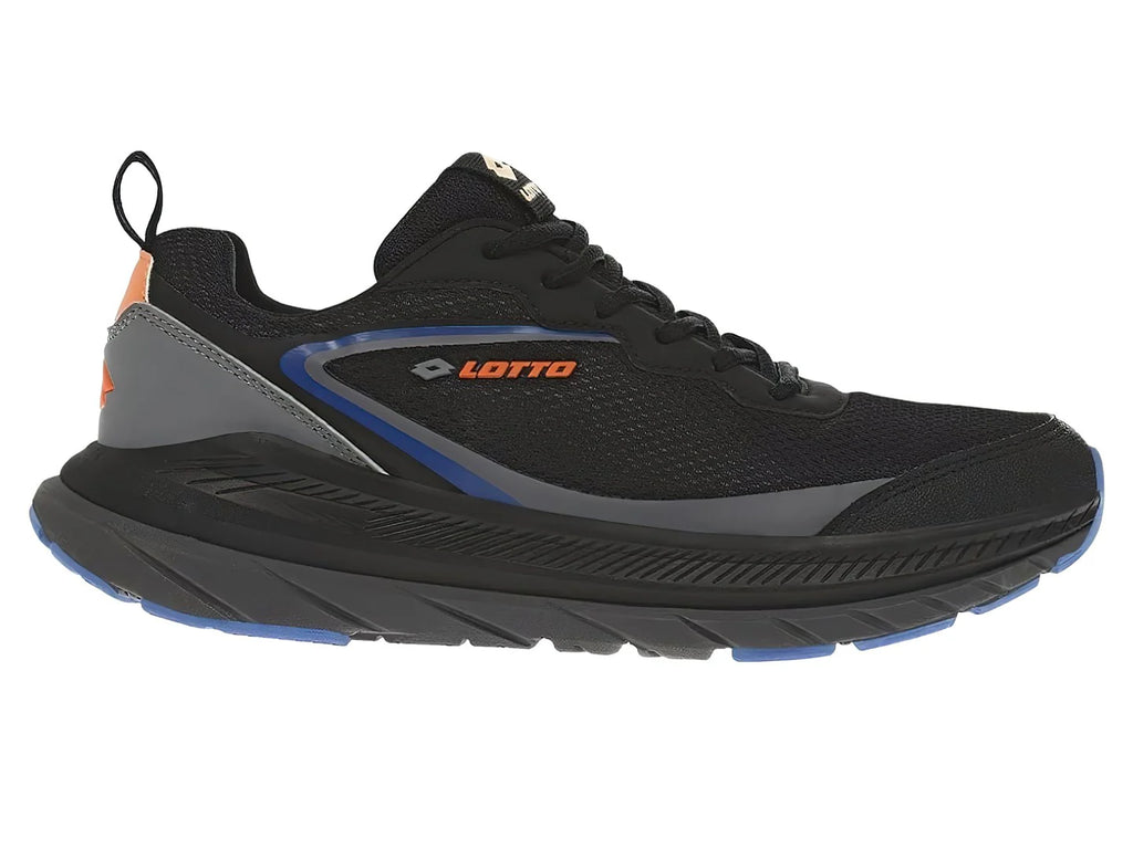 Tenis Lotto Lothar Negro y Naranja para Hombre