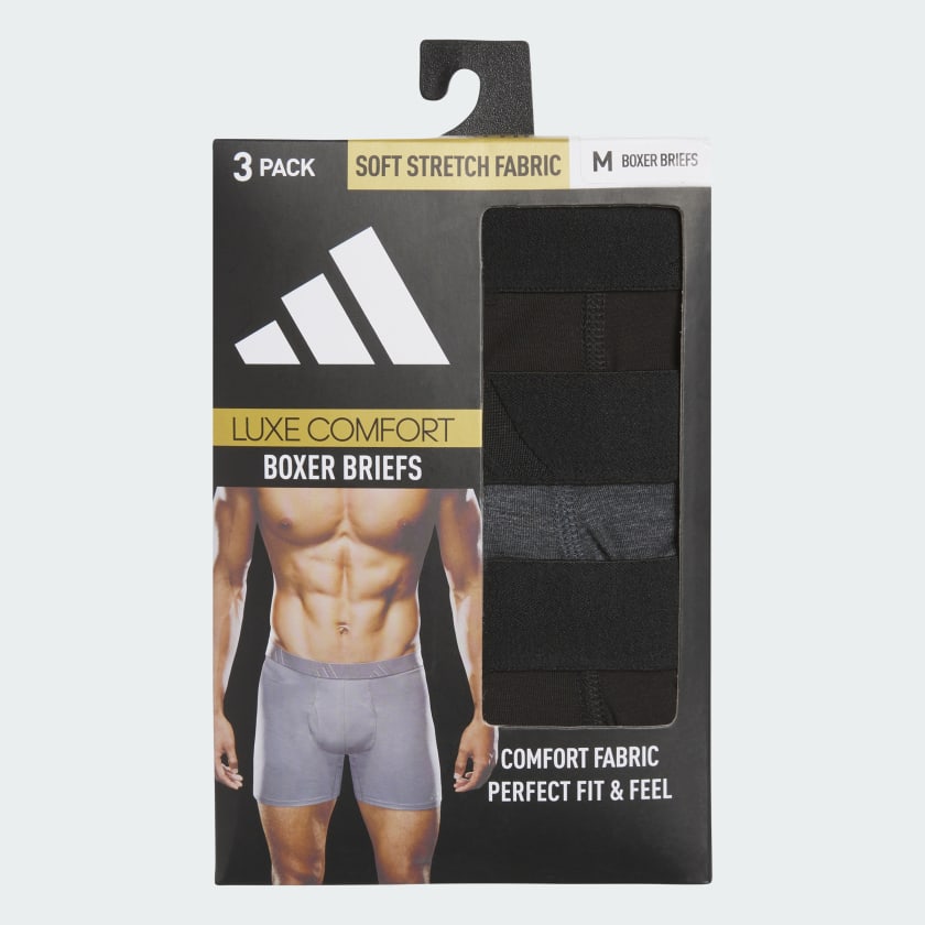 Luxe Comfort 3-Pack Boxer Briefs