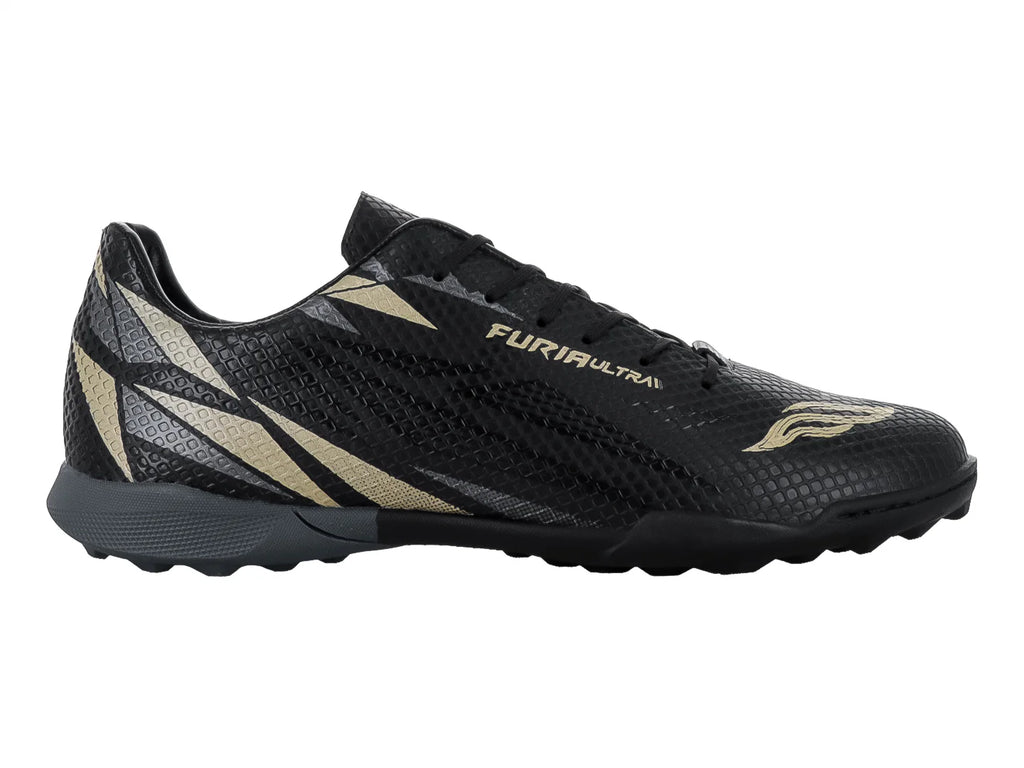Tenis de Fútbol FURIA Negro Oro para Hombre