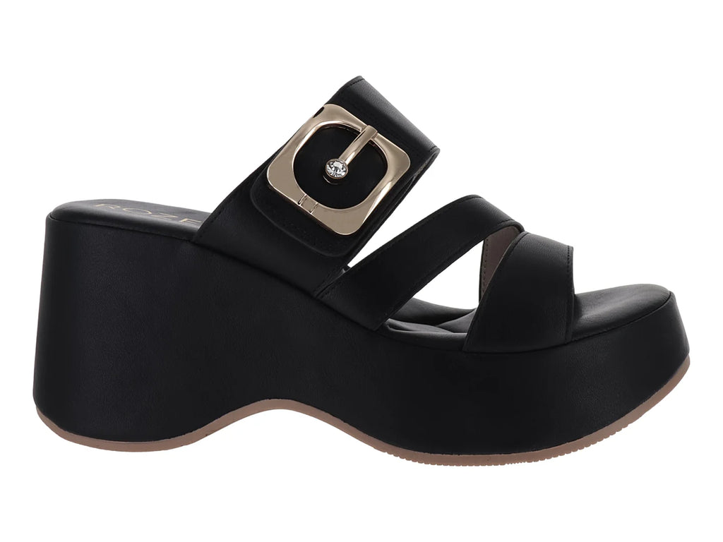 Sandalias Roze Plataforma Negro para Mujer