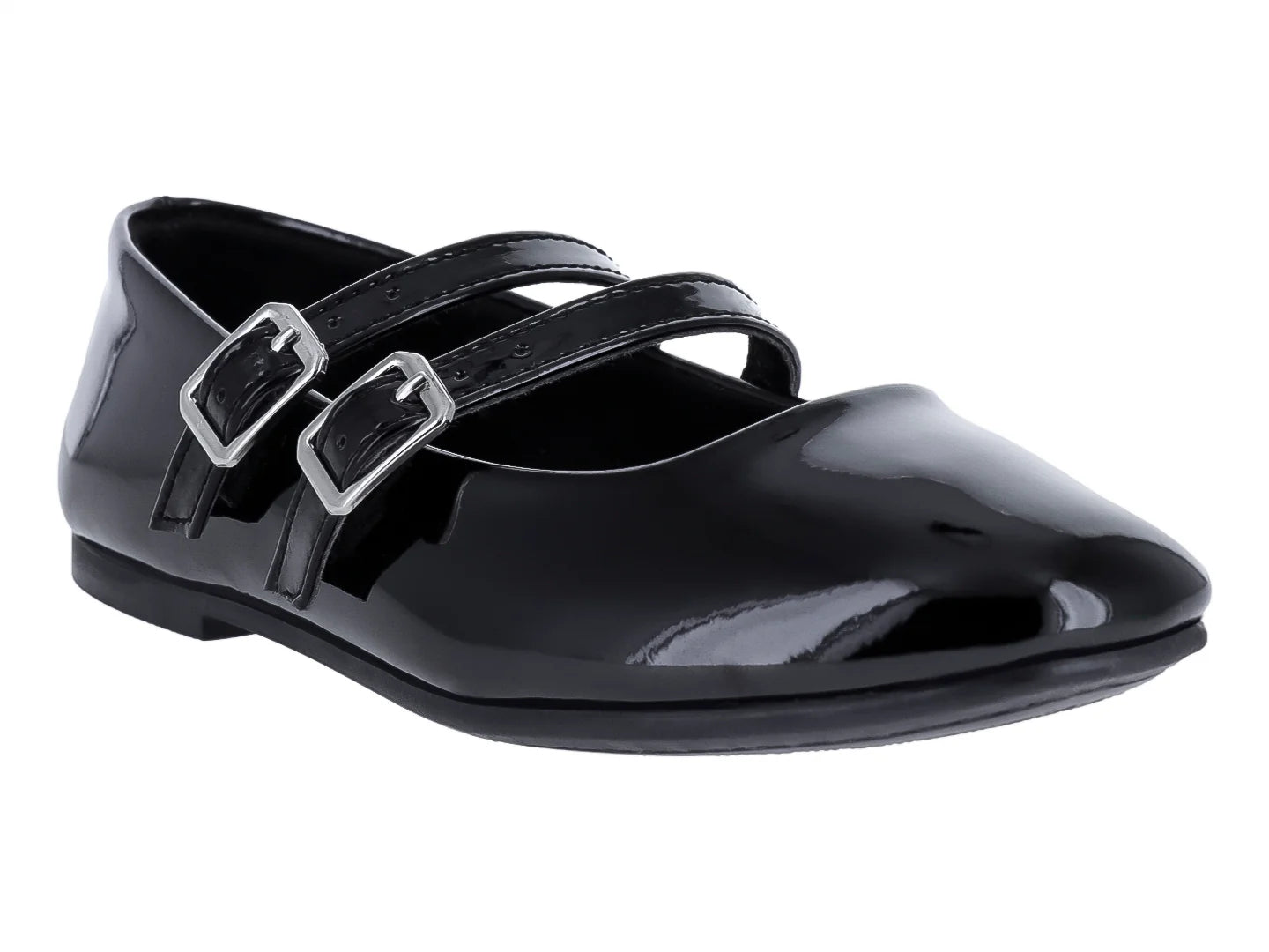 Zapatos Planos Tropicana Negros de Charol para Niña