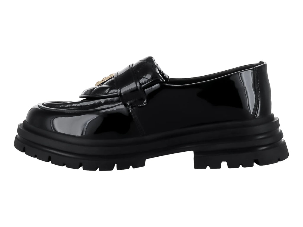 Mocasines Platini de Charol Negro para Mujer