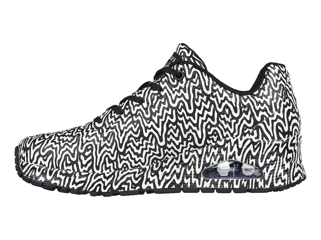 Tenis Skechers One Negro y Blanco para Mujer