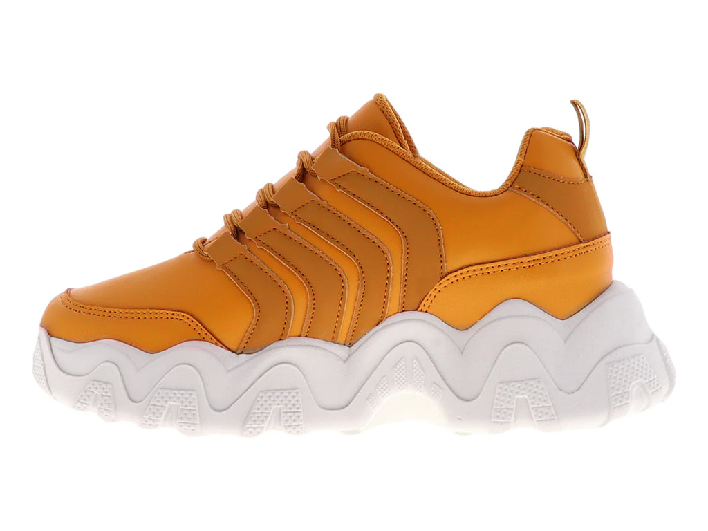 Tenis THENTIC Urbanos Color Mostaza para Mujer