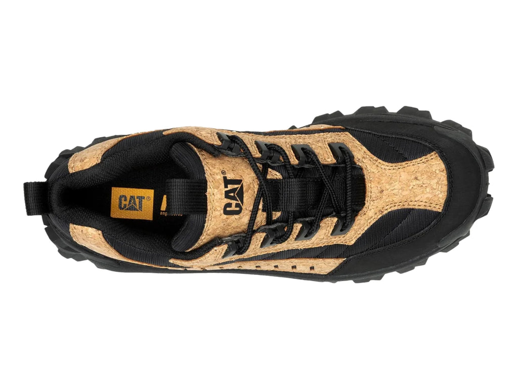 Tenis de Excursionismo Caterpillar Negro y Beige para Hombre