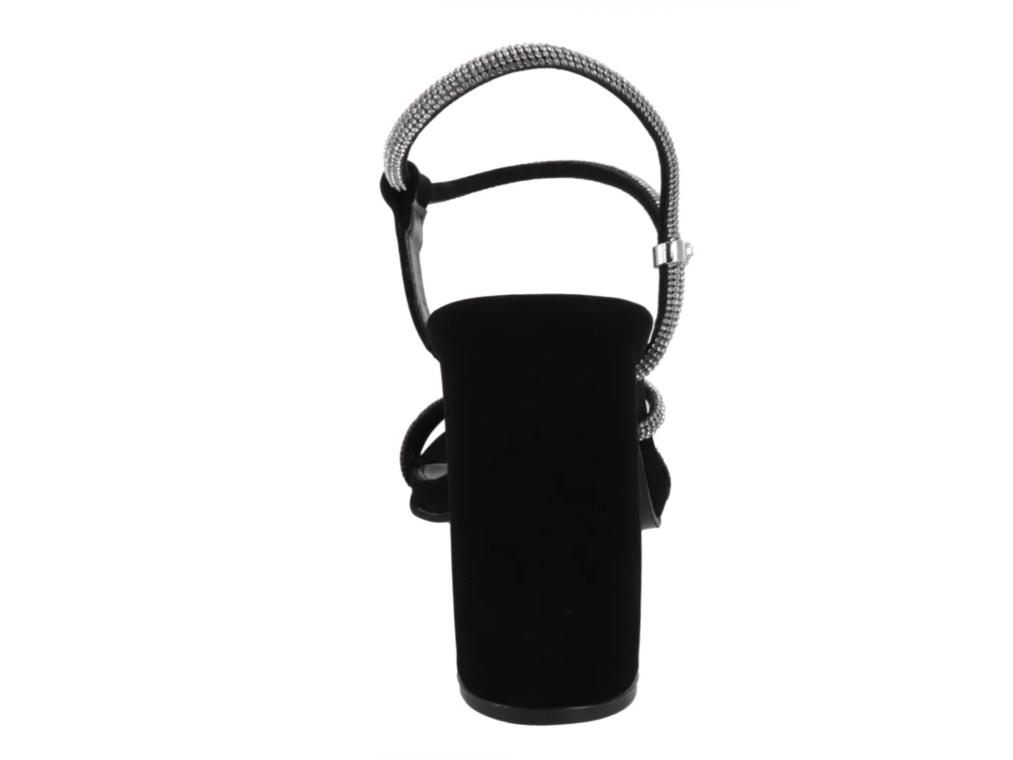 Sandalias Clasben Negro con Pedrería para Mujer