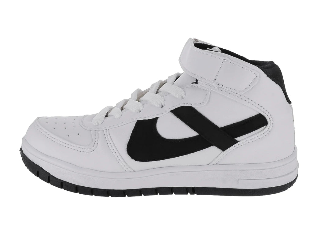 Tenis Panam Blanco y Negro para Niño