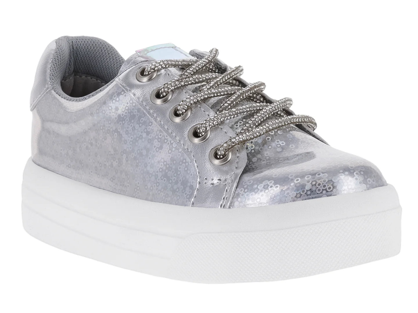 Tenis Divitas Plata Metálico para Niña