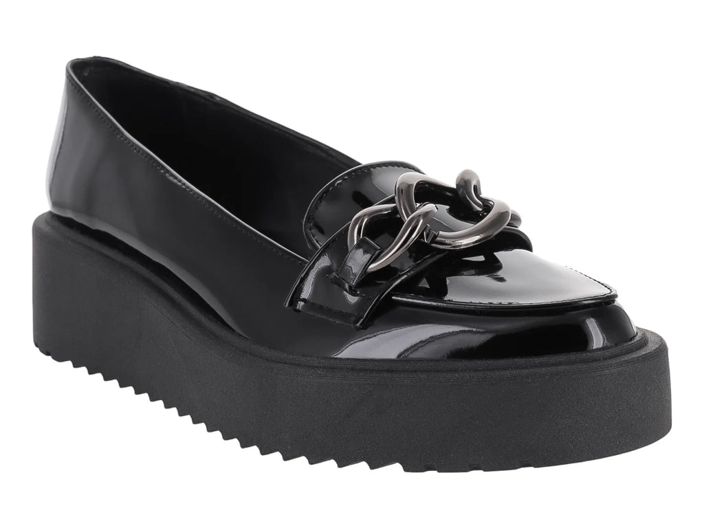 Mocasines de Charol Negro MELIANA para Mujer