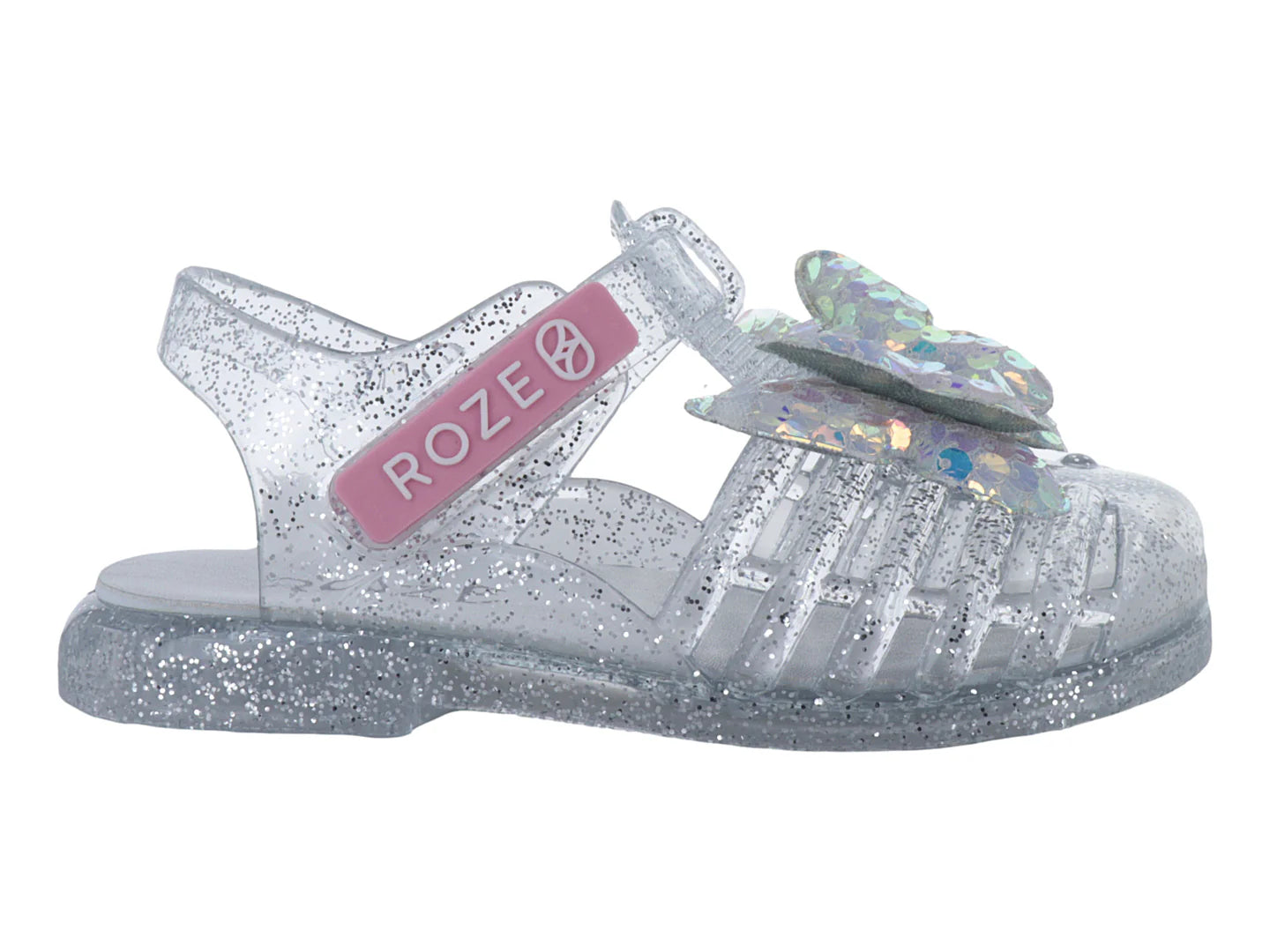 Sandalias ROZE Glitter Plata para Niña