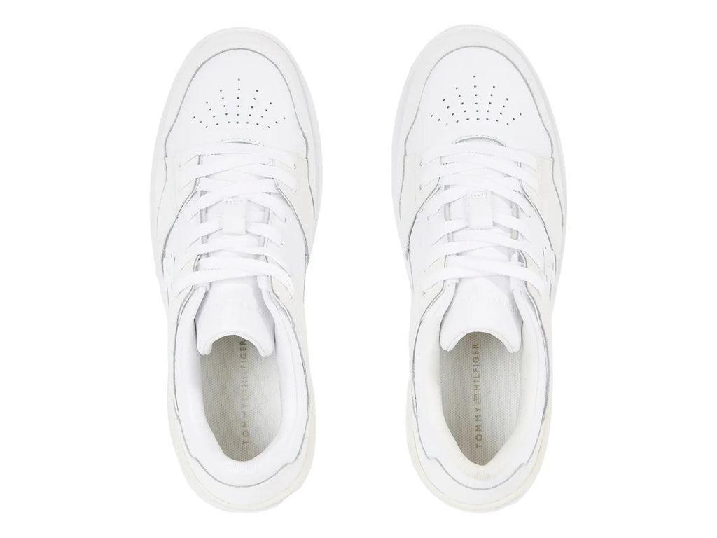 Tenis Tommy Hilfiger TH Lo Basket Blancos para Mujer