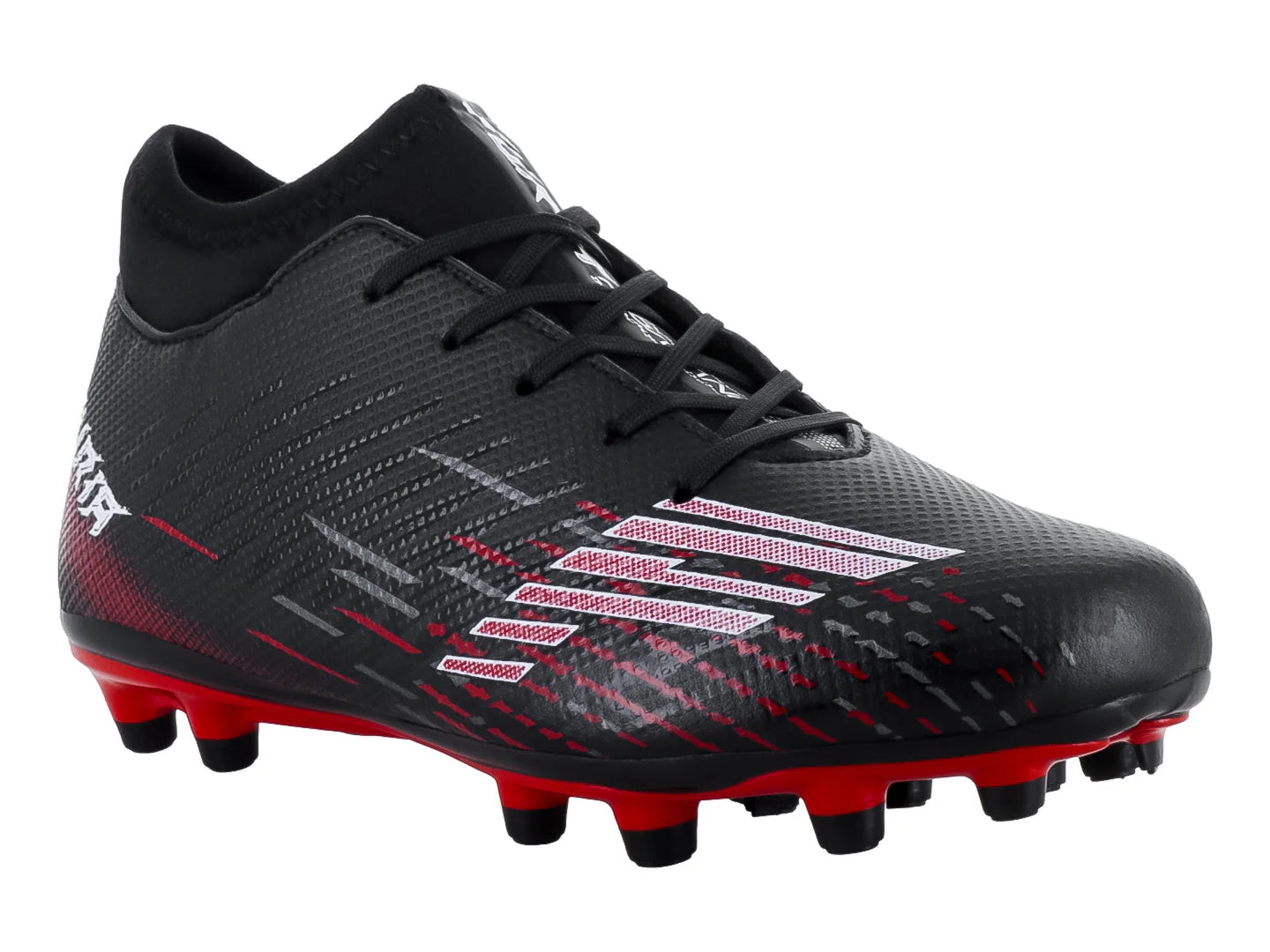 Tenis de Fútbol Furia 1515 Negro con Rojo para Niño