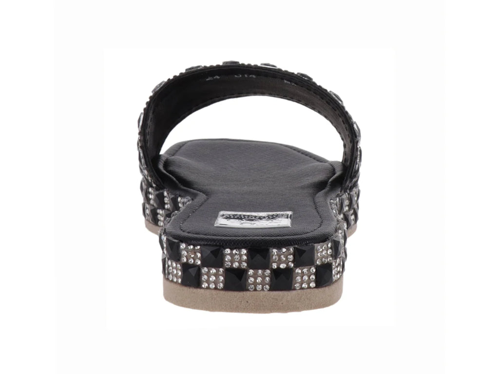 Sandalias Luna Rosa Negro Plata para Mujer