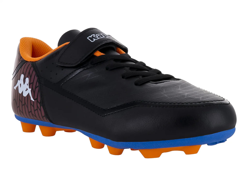 Tenis de Fútbol Kappa Negro y Azul para Niño