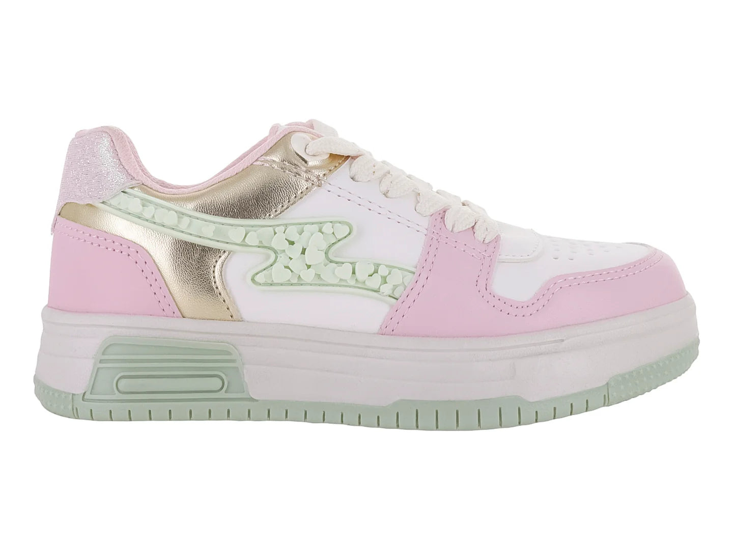 Tenis Clasben Triana Blanco Rosa para Niña
