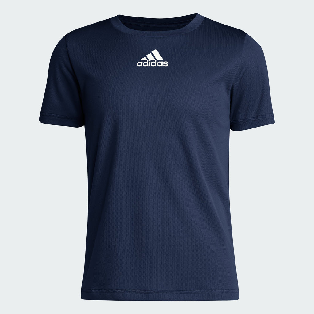 Kids' adidas SS PREGAME TEE BLANK LOGO