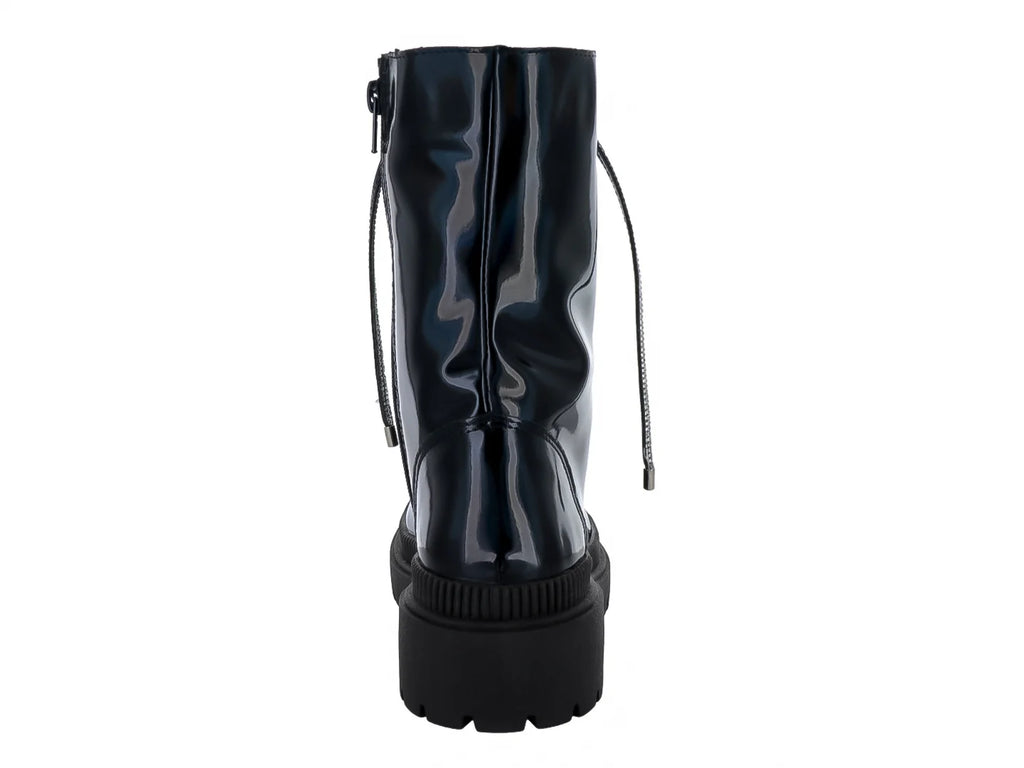 Botas Combat Luna Rosa Negro para Mujer