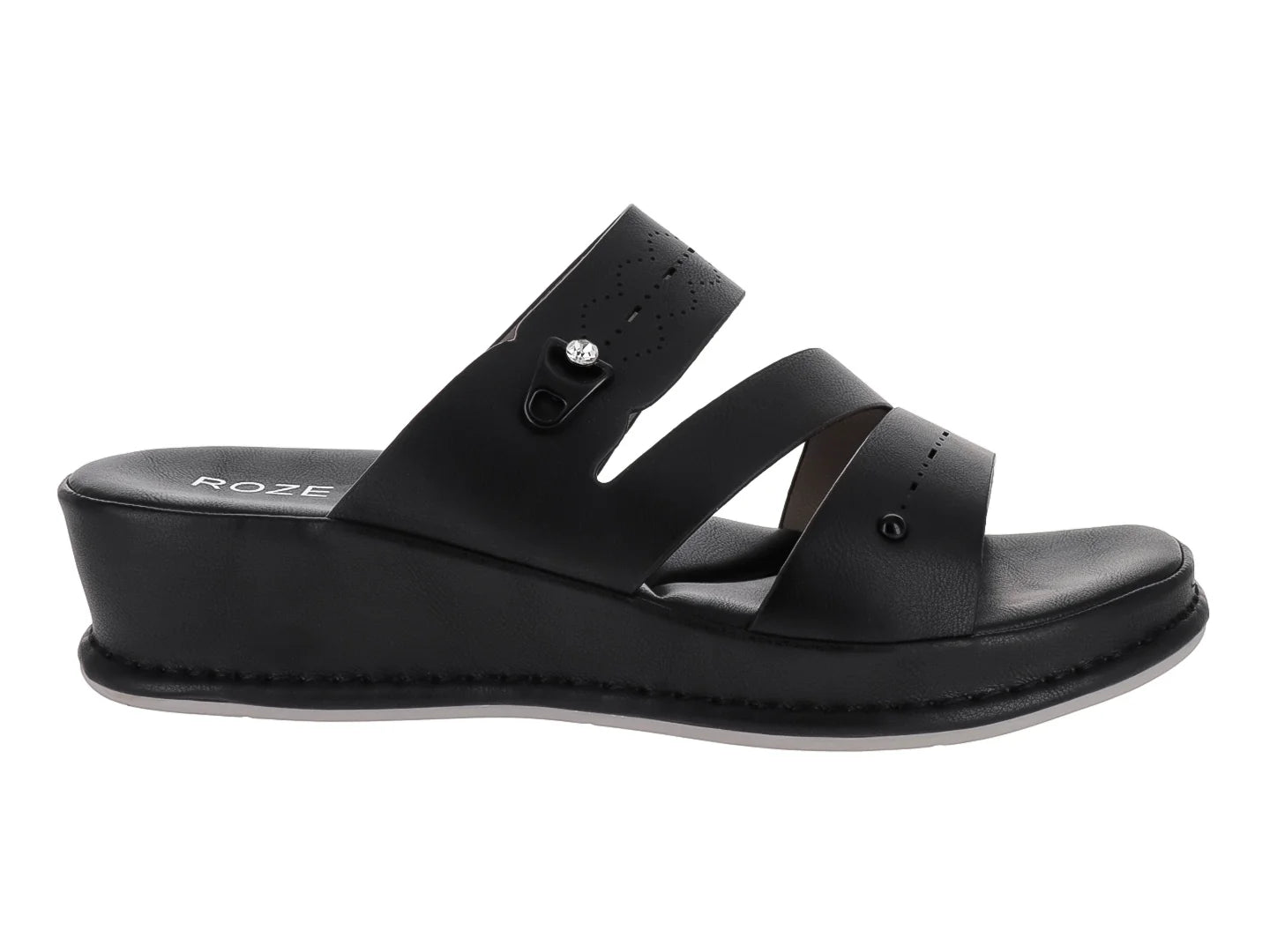 Sandalias Roze Plataforma Negro para Mujer