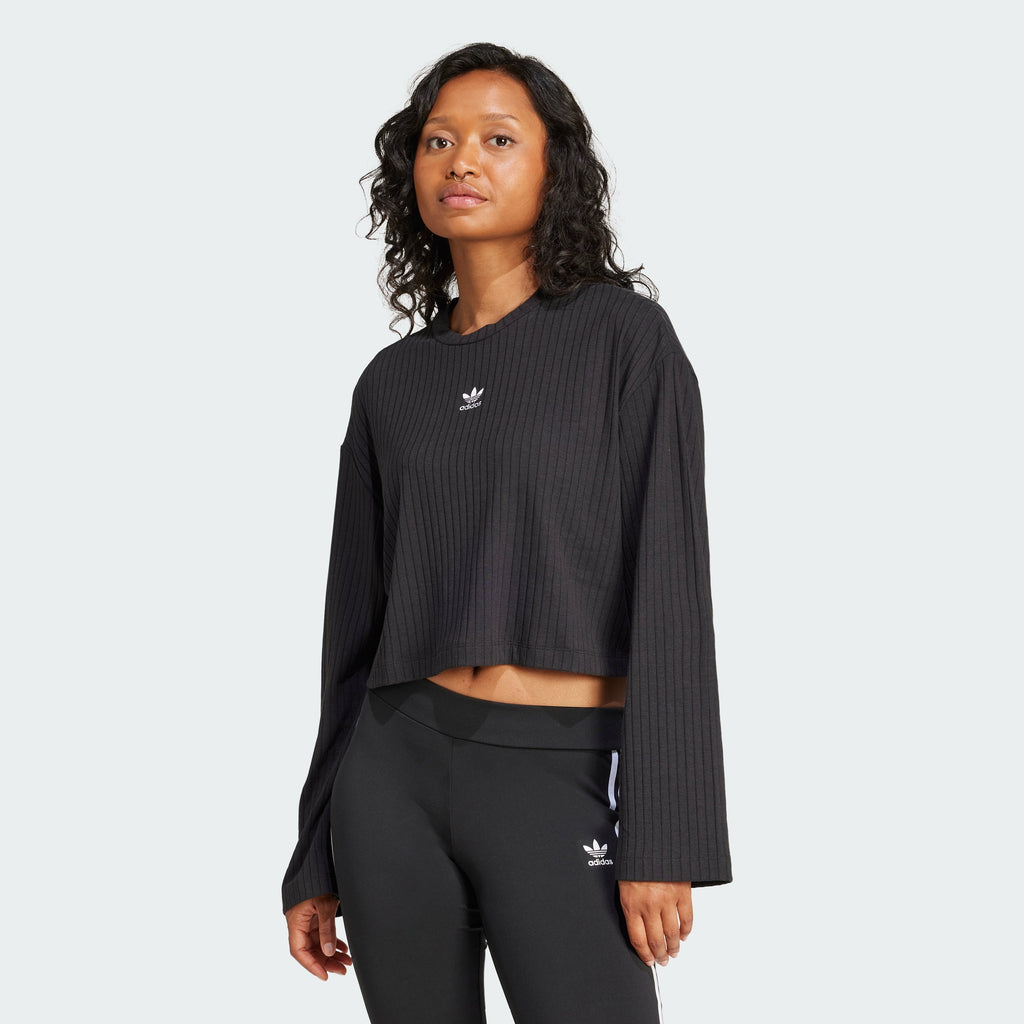 Women's adidas Essentials Wide Rib Long Sleeve Tee