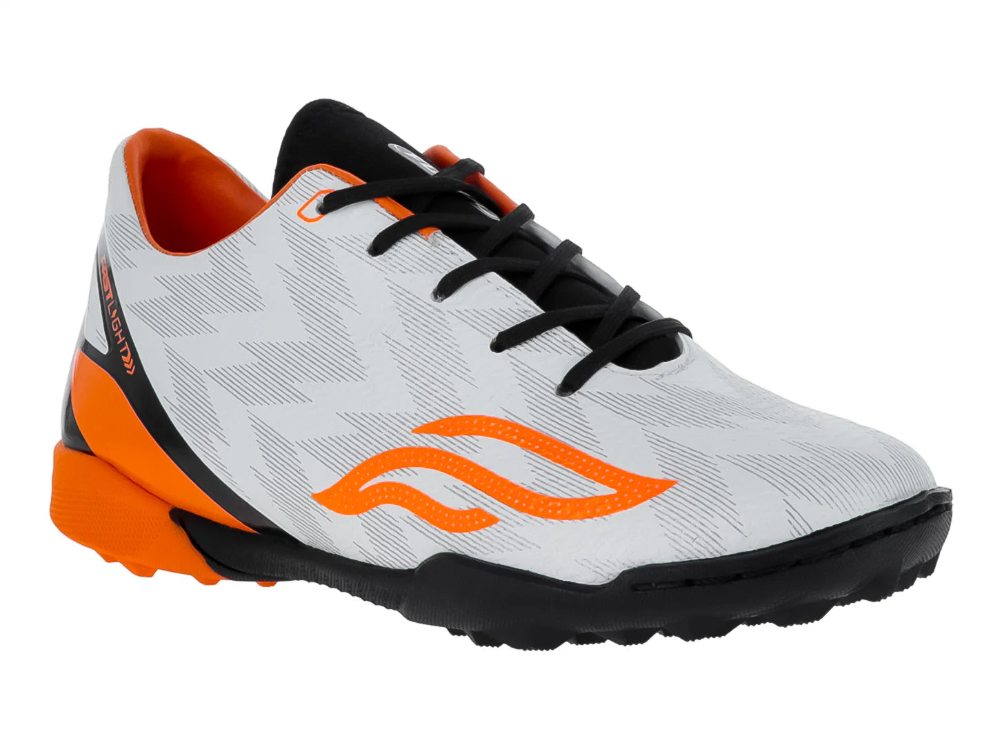 Tenis de Fútbol Furia Blanco y Naranja para Niño
