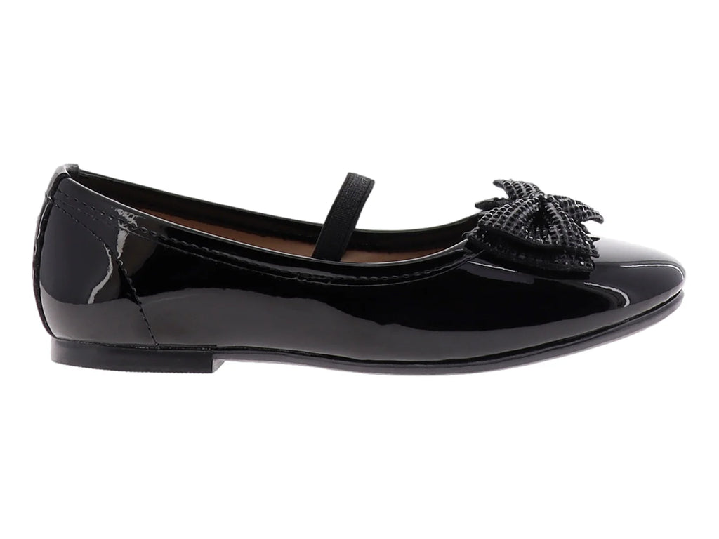 Zapatos Flats 4EVER Charol Negro para Niña