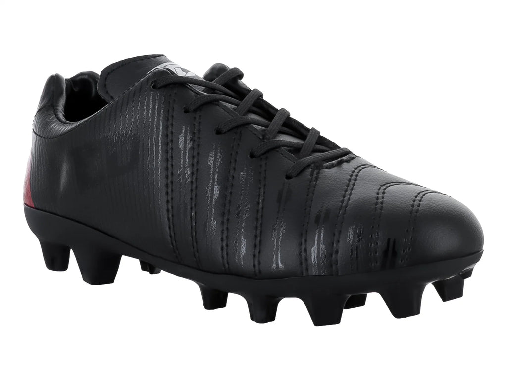 Tenis de Fútbol Leon Trucco Negro con Rojo para Niño