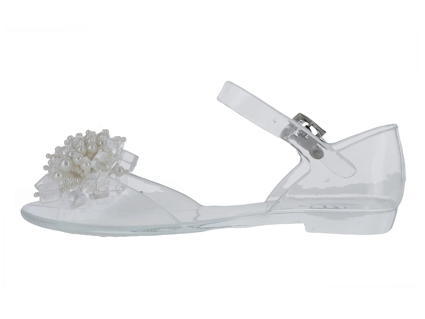 Sandalias Roze Transparentes Blancas para Niña