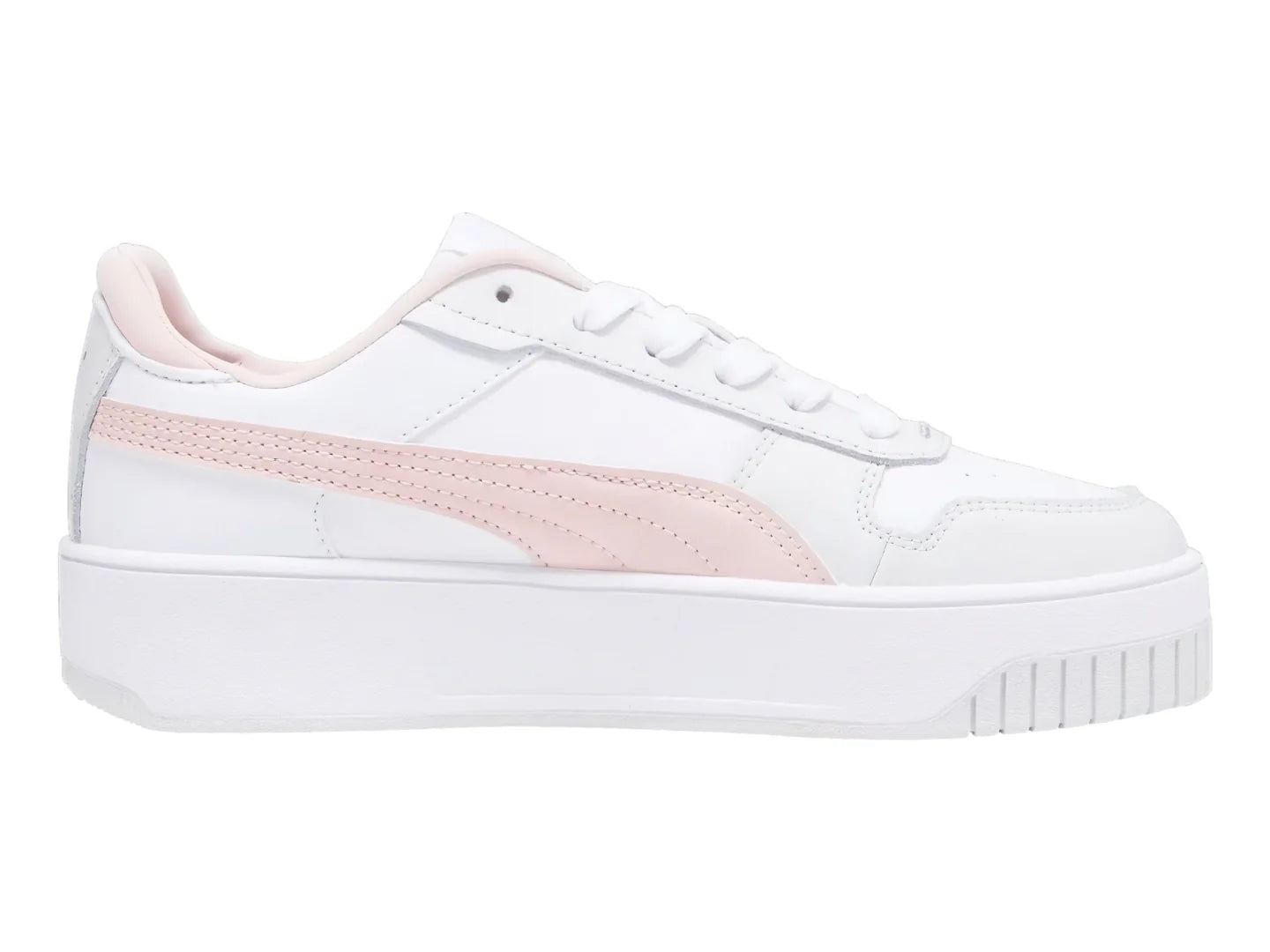 Tenis PUMA Carina Street Blanco y Rosa para Niña