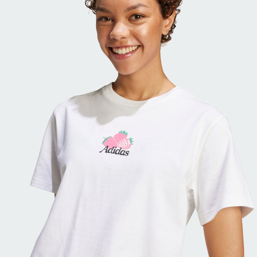 Women's adidas Farmers Market Strawberry Graphic Tee