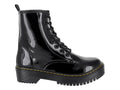Botas de Combate MELIANA Charol Negro para Mujer