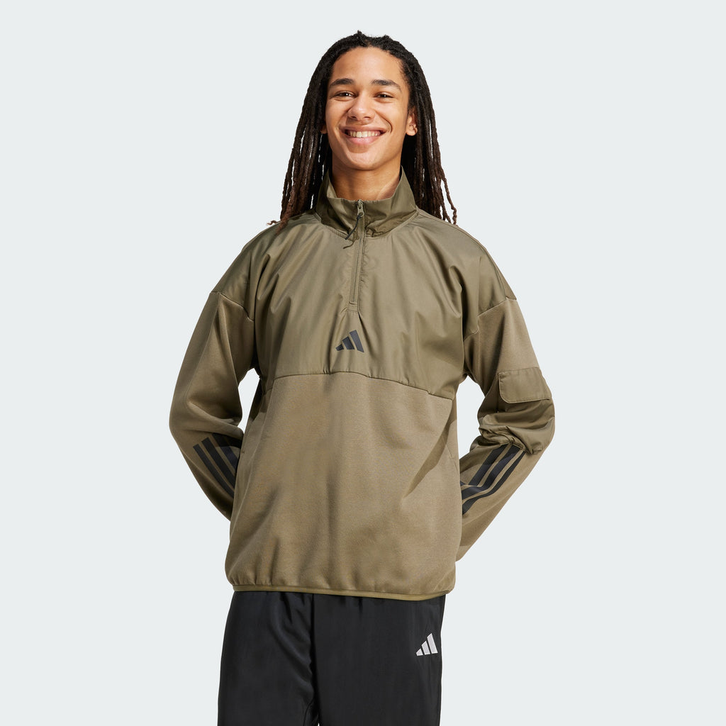 Men's adidas City Tech Utility Half-Zip Sweatshirt